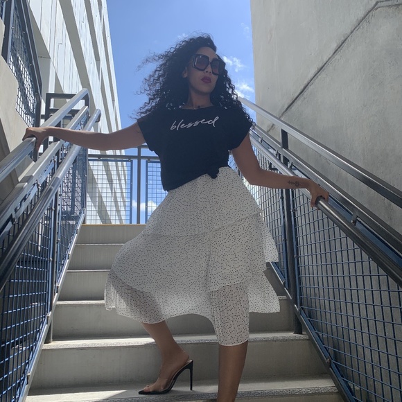 Black inspirational T-shirt ( Blessed) - Picture 1 of 2